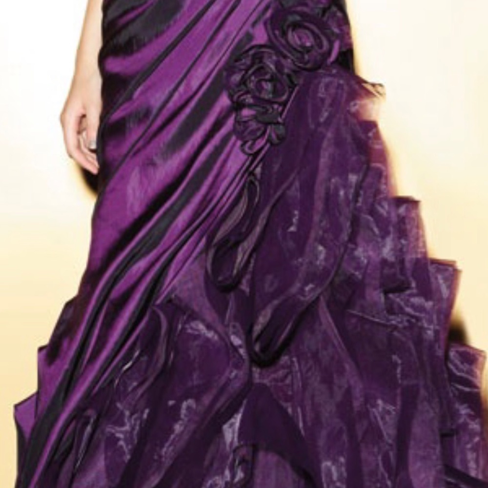 Eggplant Vertical Ruffles - Picture 12 of 14